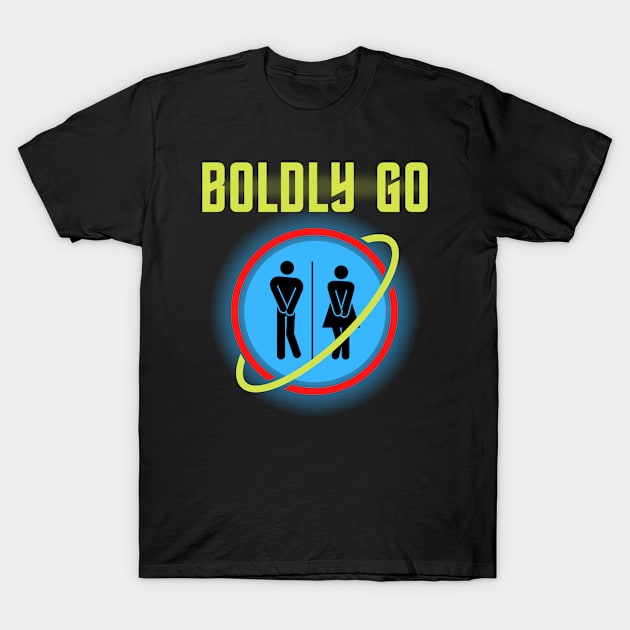 Boldly Go T-Shirt by Kenny The Bartender's Tee Emporium